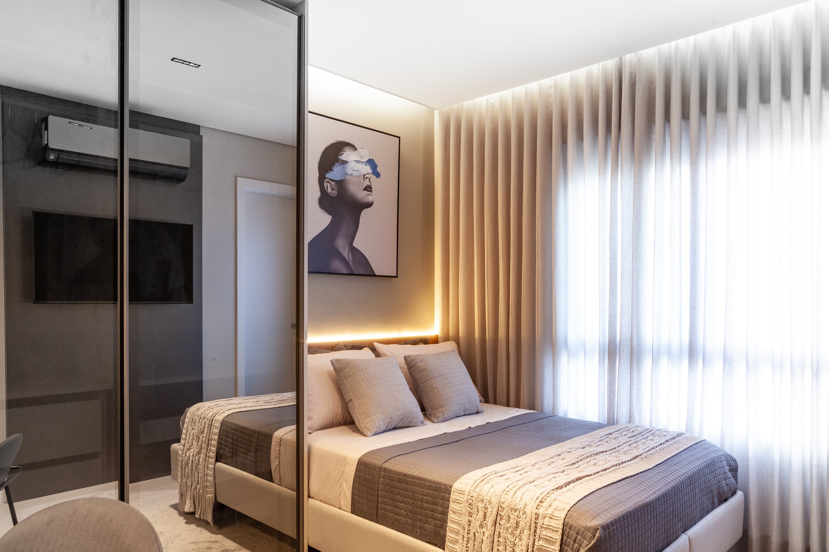 Apartamento para temporada I — ambiente 05 de 12, projeto e execução DecoraWorld para hospedagem